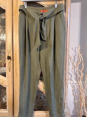 Cartonnier Olive Tie-Waist Pants